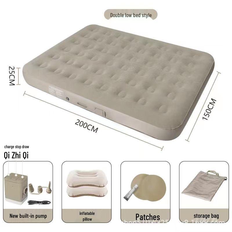 Automatic Inflatable Outdoor Camping Sofa Bed - PVC Flocking Air Mattress
