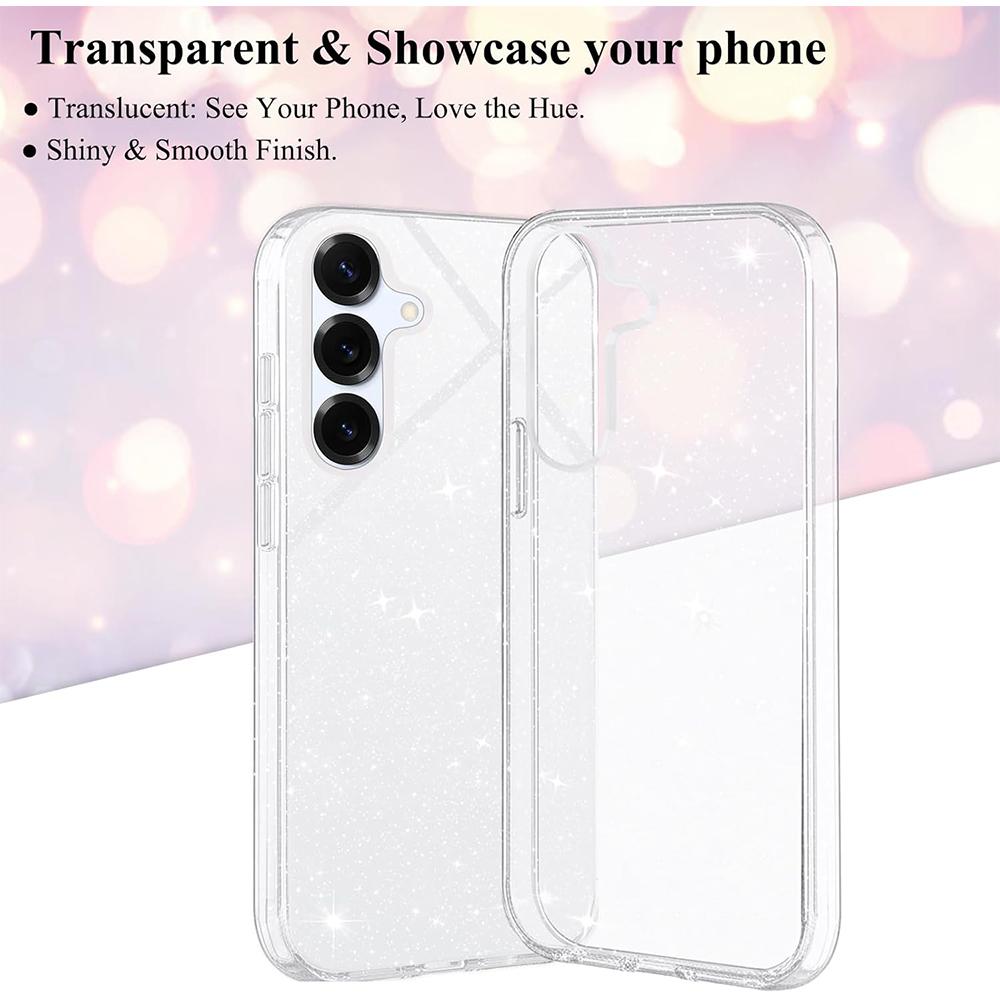Glitzerhülle für Samsung Galaxy S25 Edge S24 FE S23 Ultra S22 Plus S21 S20 A56 5G A55 A36 A26 A16 A06 A35 A25 A15 A14 A34 A54 Handyhülle Zubehör