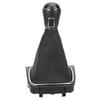 PU Leather Gear Shift Knob with Dustproof Cover Boot 6 Vitesses