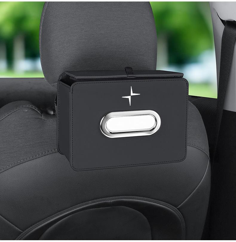 Polestar Car Tissue Box Holder & Organizer