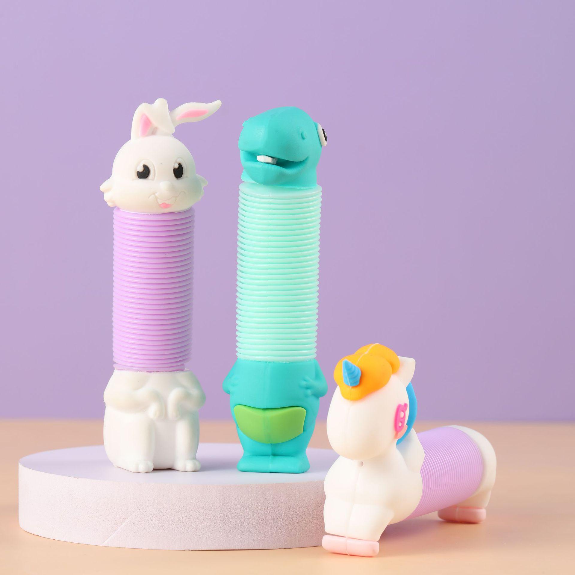 

Универсальная игрушка-труба с животными: Уникальная развивающая игрушка «Сделай сам» для детей, снимающая стресс.