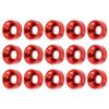 15pcs M3 Countersunk Screw Washer Aluminium Alloy Concave Gasket Fit for RC ModelRed