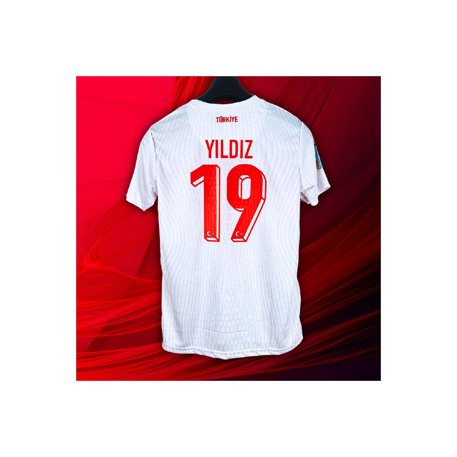 

Trkiye Euro 2024 Kenan Yldz White Adult Jersey 2XL чистый