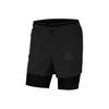 Casual Sport Elastic Waist Drawstring Running Shorts Men Bottoms Black CU5557-010