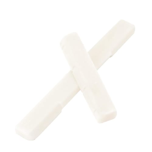 Vaguelly Ukulele Bone Saddle, Nut, Swimsuit File, White