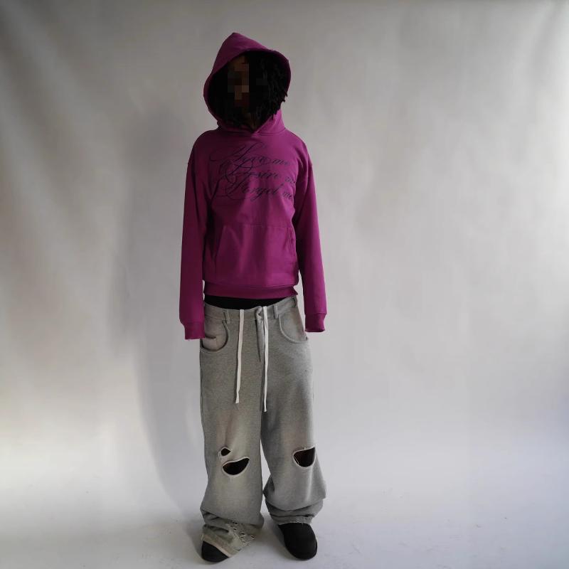 European and American Y2K Street Trend Retro Printed Long Sleeve Hoodie