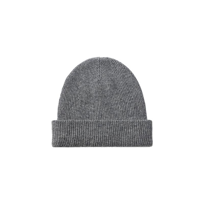 Premium Korean-Style Women's 100% Wool Knit Hat, Thickened for Warmth, Perfect for Autumn and Winter
