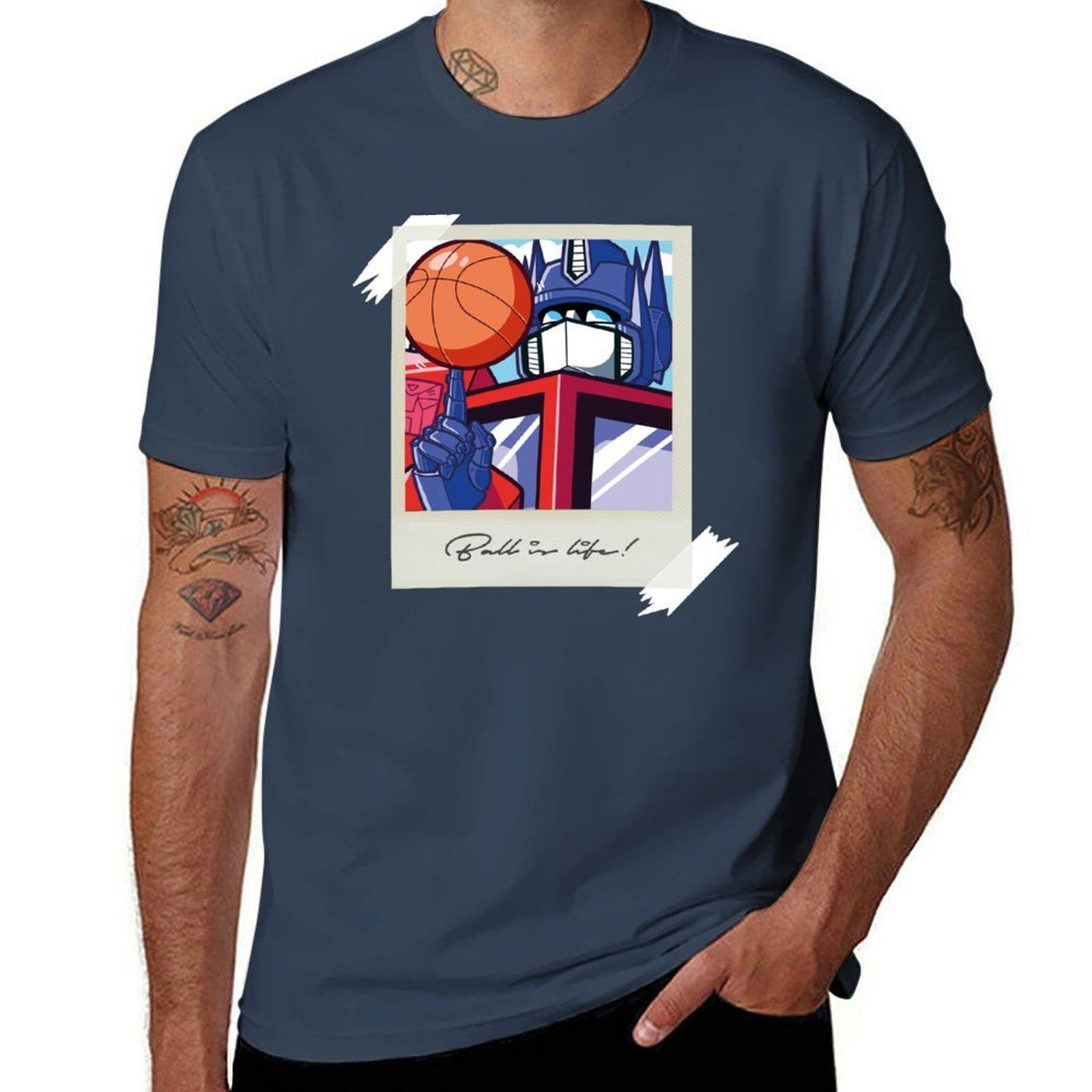 

Optimus Ball is Life Tshirt for a boy quick drying korean fashion men t shirts S