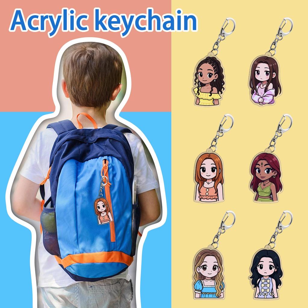 Girls Group Acrylic Keychain New Bag Pendant Accessories Jewelry