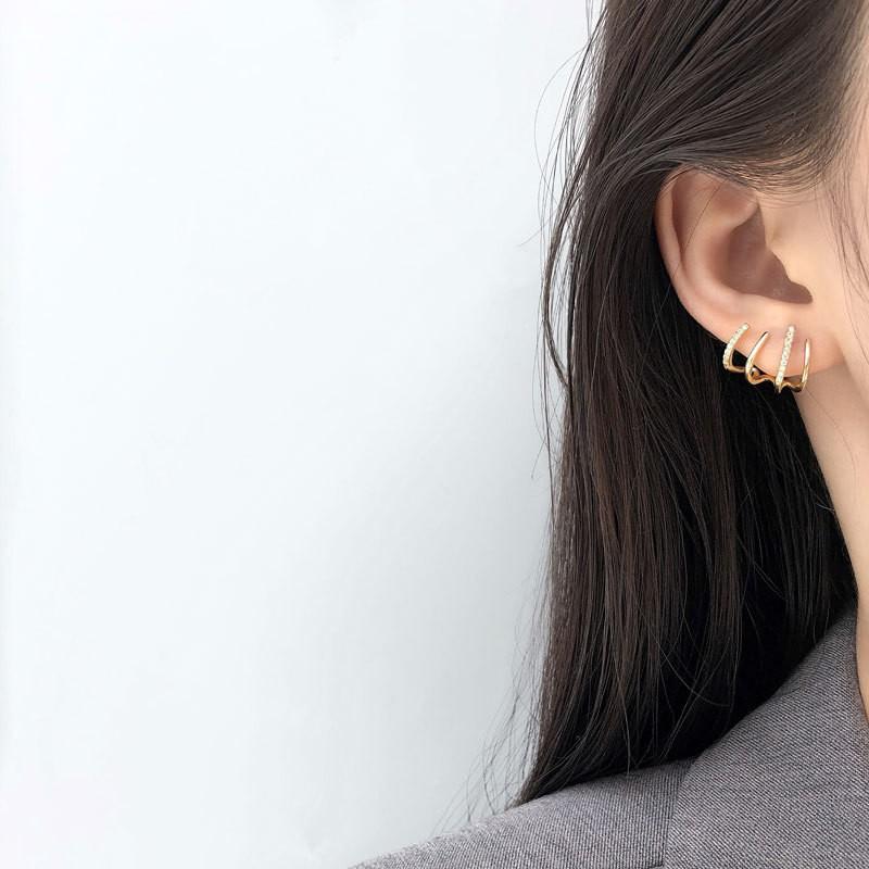 Geometric Shape Earrings Simple Lines for Women Simple Niche Design Earrings