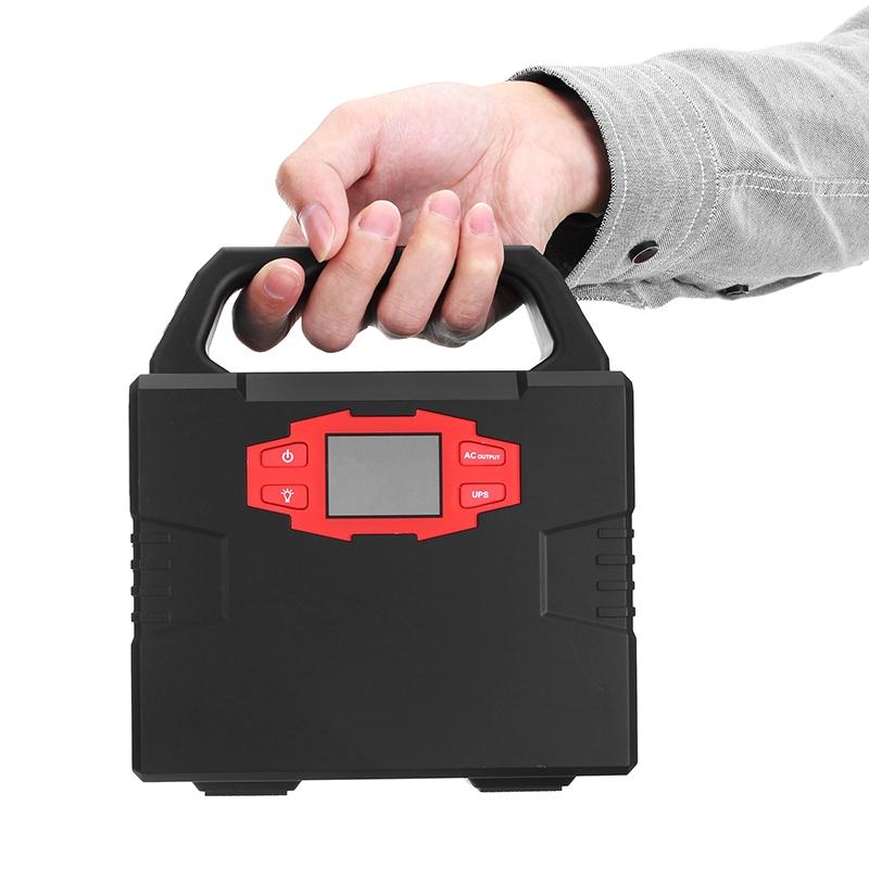 150W 110V 40800mAh UPS Lithium Emergency Solar Power Supply Modified Sine Wave LED Portable Car Emergency Power Bank
