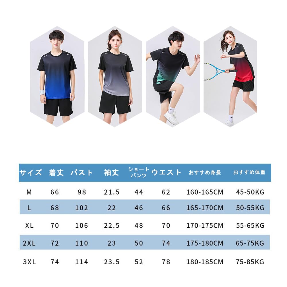 Sportswear Fitness Running Compression Sports Training Summer Gray L [Ghankga] Men's 2-Piece Set Wear, Short-Sleeve Wear, Wear, Shorts, Tights, Wear,