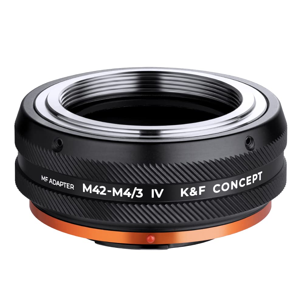 

Concept Lens Mount Adapter IV Manual Focus M42 Mount Lens to Micro Four Thirds Mount Matte Finish Infinity Focus Direct [New model] K&F M42-M4/3