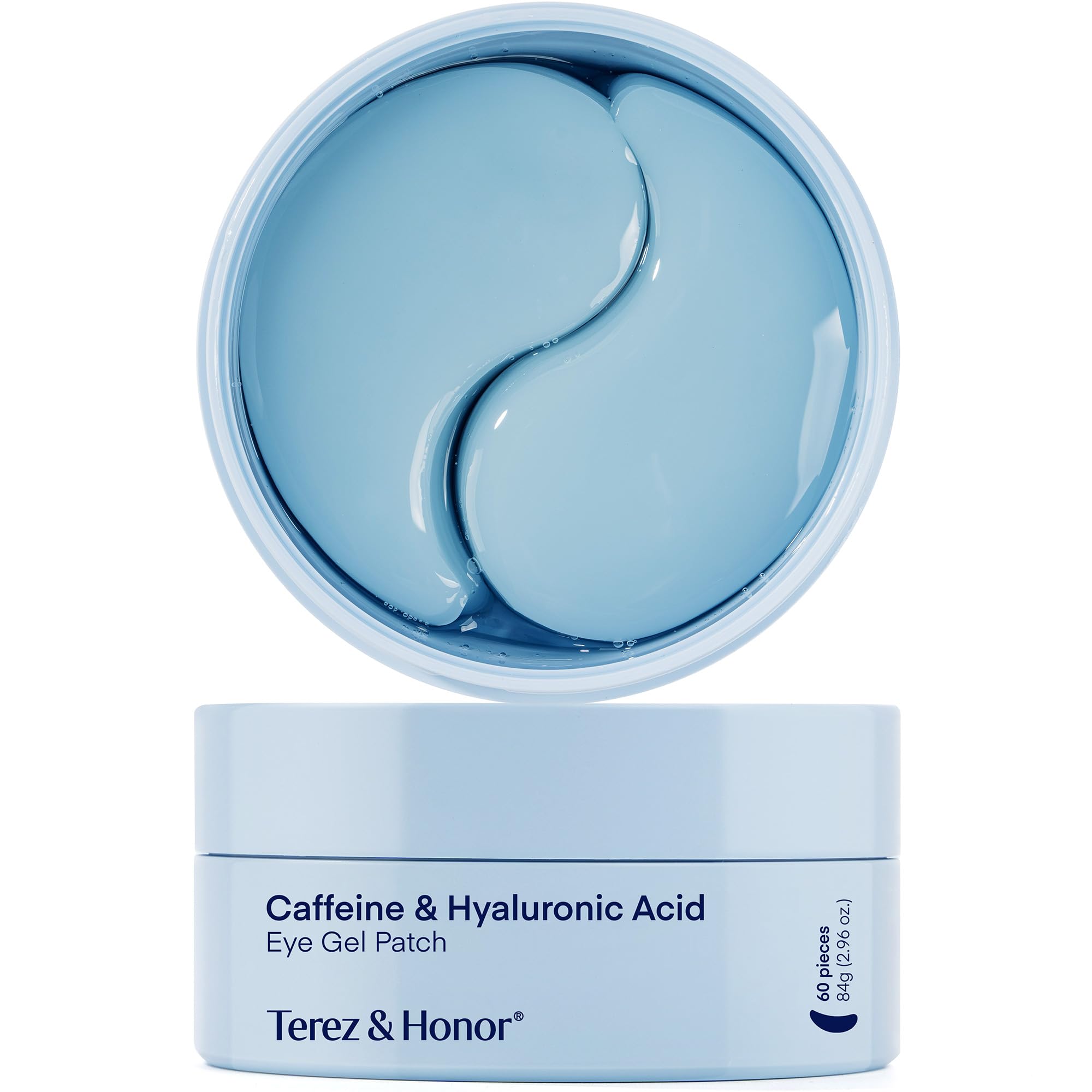 

Terez Honor Caffeine Hyaluronic Acid Eye Gel Hyaluronic Acid Eye Care Eye Korean 60 Sheets & 60-Piece Patch, Pack, Cosmetics, (30 Pairs) синий