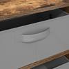 Sideboard with Drawers Smoked Oak 60 x 33.5 x 84 cm