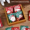 100 unidades Cor Mista Doce Natal Embalagem de Biscoitos Sacos de Presente de Panificação Artesanal Sacos Selados à Máquina de Filme de Alumínio
