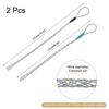 uxcell Cable Pulling Wire Mesh Sock Single Galvanized Steel Wire Grip with Net 22cm x for and Blue and Black Grip, Puller, Grip, Head, Cover, Smooth,