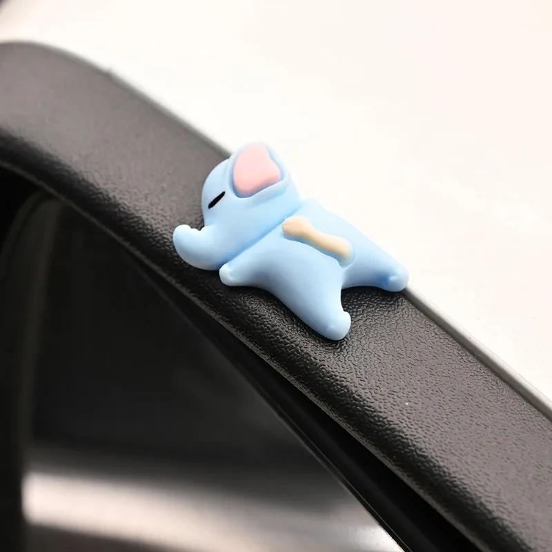 Mini Cartoon Tier Auto Ornamente Auto Armaturenbrett Niedliche Tiere Schlafen Dekoration Anhänger Auto Motorrad Klebe Ornamente Dekor