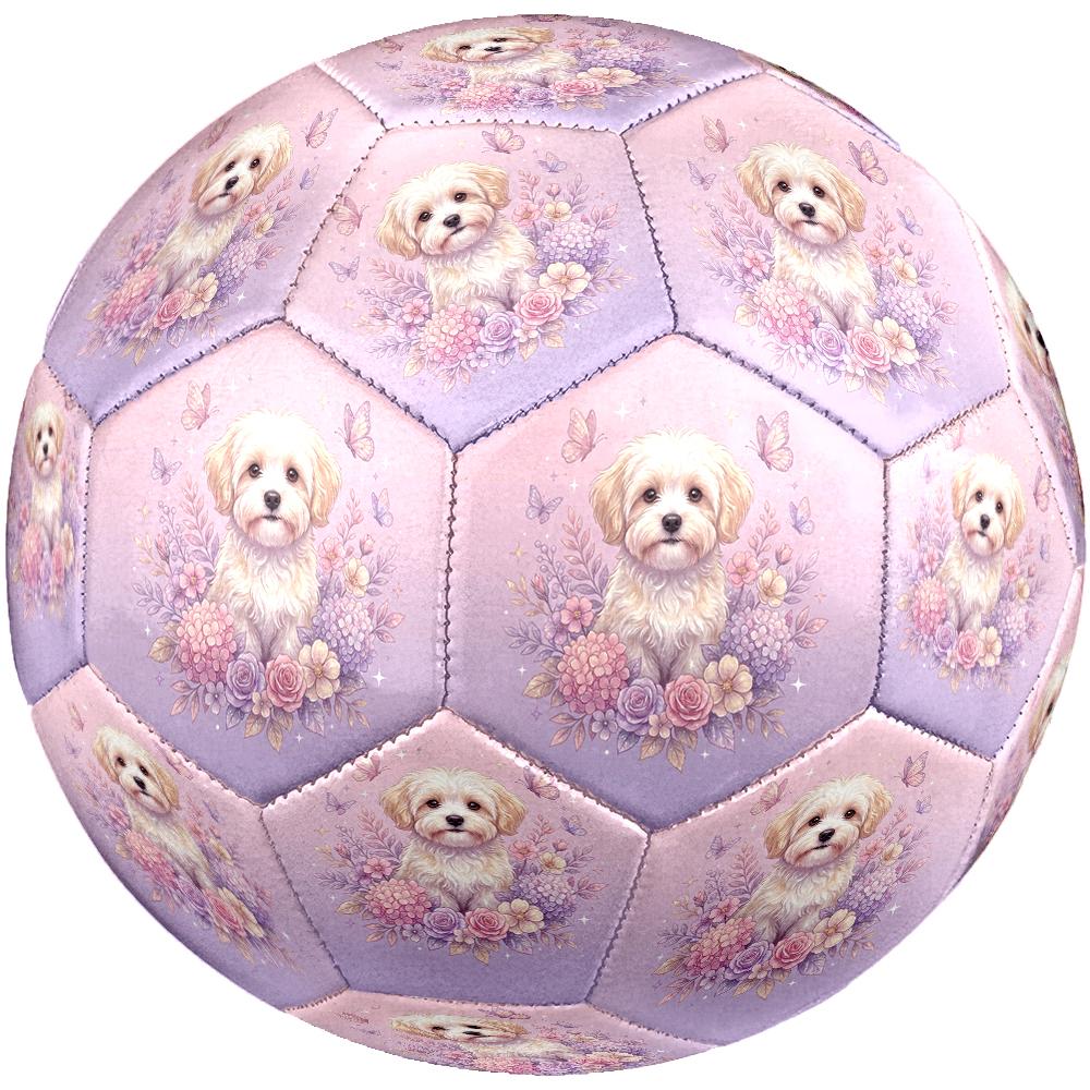 Cute Dog Soccer Ball Size 5 Football Machine-Stitched Indoor/Outdoor Universal Football for Football Accessories Perfect Gift for Friends & Family