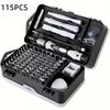 115 in 1 Multifunktionaler magnetischer Präzisionsschraubendreher-Satz Computer-PC Handy-Ausrüstung Reparatur Schraubendreher-Set Handwerkzeuge