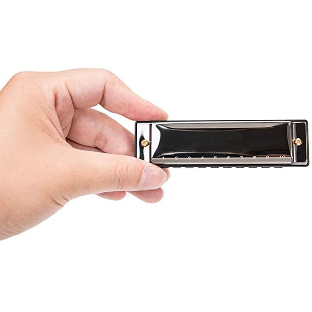10 Holes C Key Harmonica for Beginners Students Portable Mouth Organ Small Wind Instrument