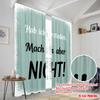2pcs 2D Flat Printing Window Curtains Understood, Will Do Fabric Without Electricity Family Party Use for Photo Booths & Events