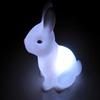 Color Changing Battery Powered LED Night Light Rabbit Lamp Home Table Decor