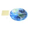Earth Wall Clock Acrylic Silent Movement Accurate Cutting Stable Non Ticking Space Science Clock for Home Coffee Shop