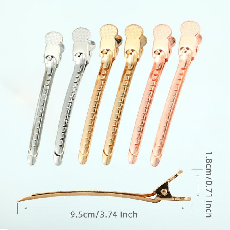 Metal Duckbill Clips for Styling and Hair Care Hand-pushed Corrugated Hair Clipsand Hair Root Voluminous Positioning Clips