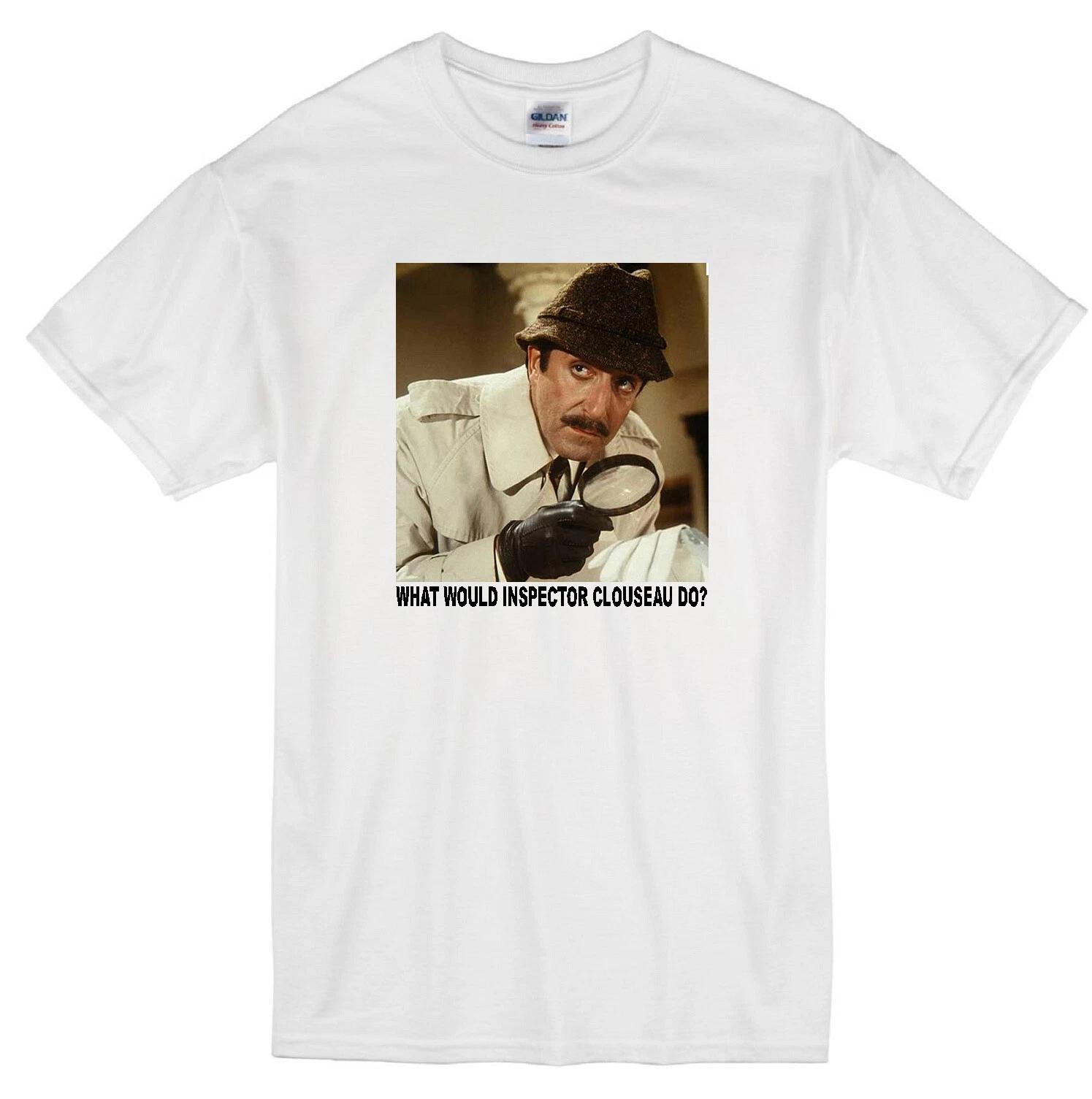 

INSPECTOR CLOUSEAU WWD PETER SELLERS 1963 MOVIE PINK PANTHER WHITE T-shirt M