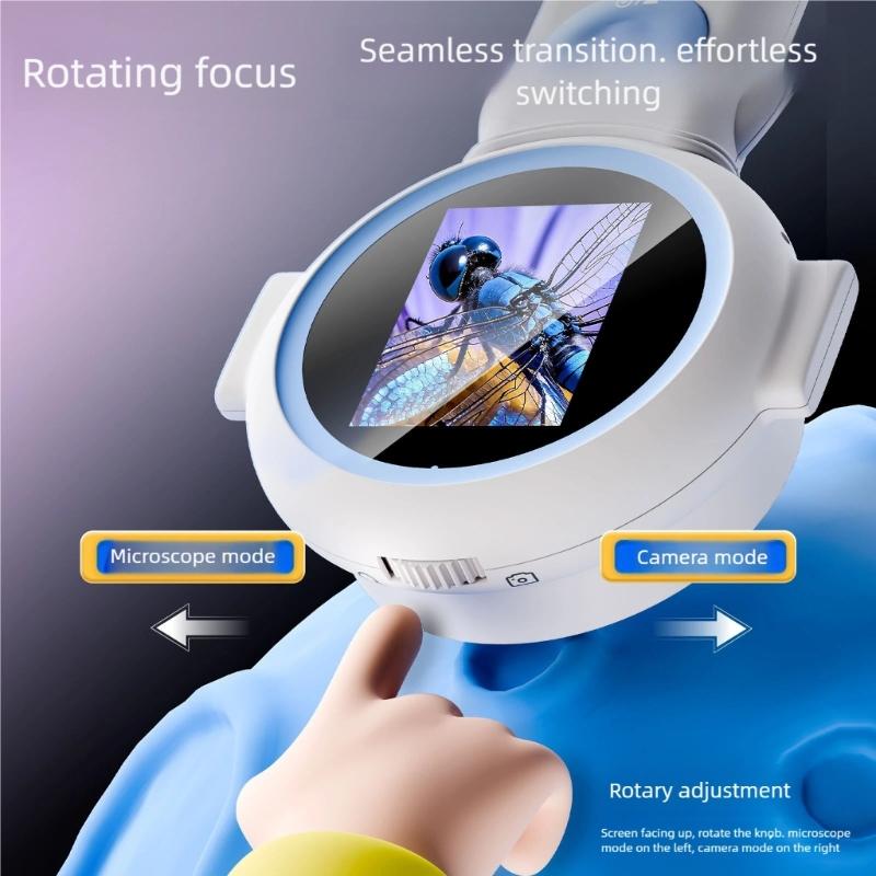 Portable Digital Magnifier For Children Lightweight Design Easy To Use Microscopic Observation Tool School Outdoor Activity