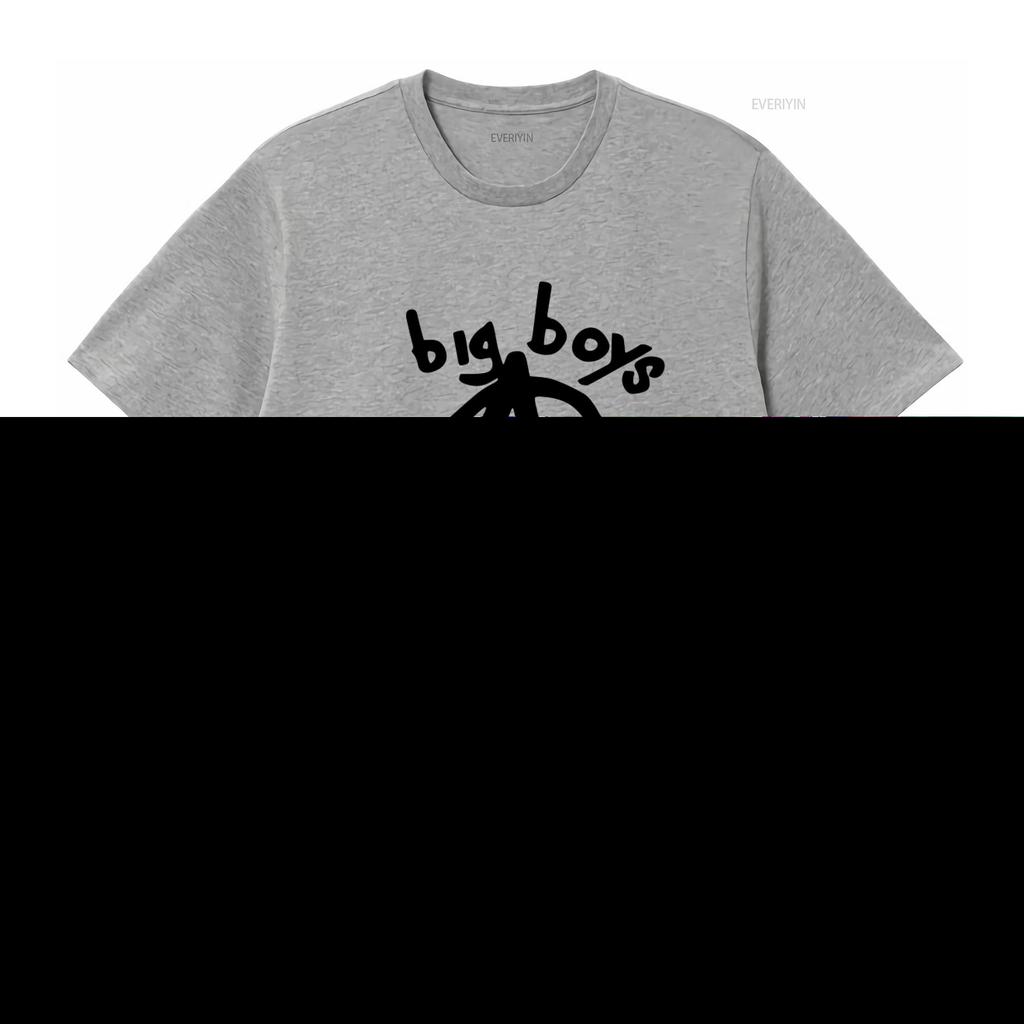 Big Boys Punk Band T Shirt Skate for Fun Design Trendy Streetwear Lovers Vintage Washed Top For Everyday Wear Graphic Fashion