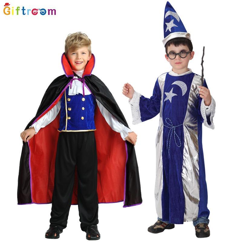 Halloween Children's Clothes Male Demon Zombie Costume Vampire Wizard Robe Play Party Party Show Costume