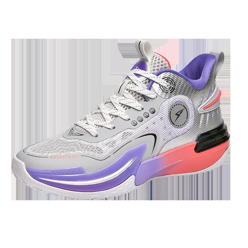 

Classic basketball shoes men and women couple leather surface breathable shock absorption student large size sneakers soft sole sneakers high top boot 45