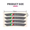 4Pcs Car Rims Wheels Curved Carbon Fiber Sticker Decal For Alfa Romeo Giulia Stelvio Giulietta 156 159 147 Mito Tonale GT
