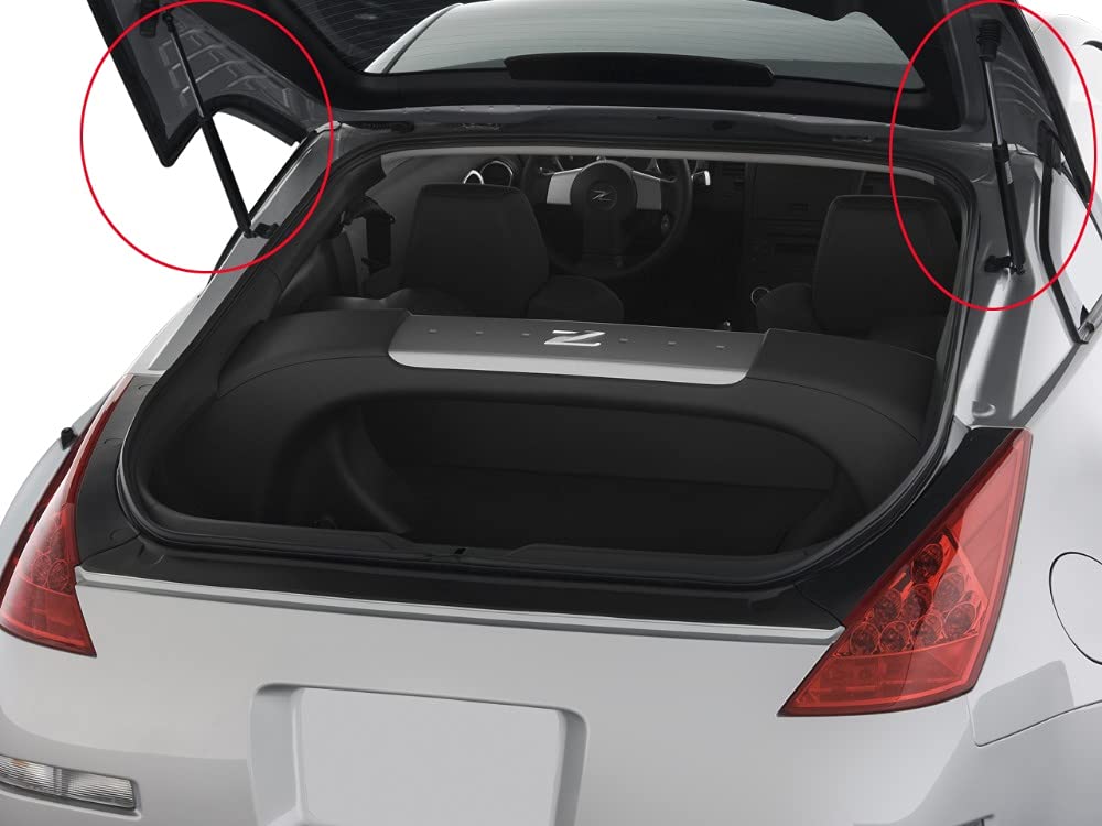 KUNSYOUKIM Heckklappendämpfer für Nissan Fairlady Z Z33 Coupe 5. Generation Original Satz von 2 (2002-2008), (Z33) 350Z, 508mm, Ersatz, 1 Jahr