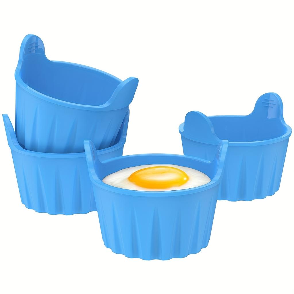 Non-Stick Baking Molds for Air Fryers and Steaming – Effortless Release for Eggs and Cupcakes – Reusable and Dishwasher Friendly,for Muffins, Custards
