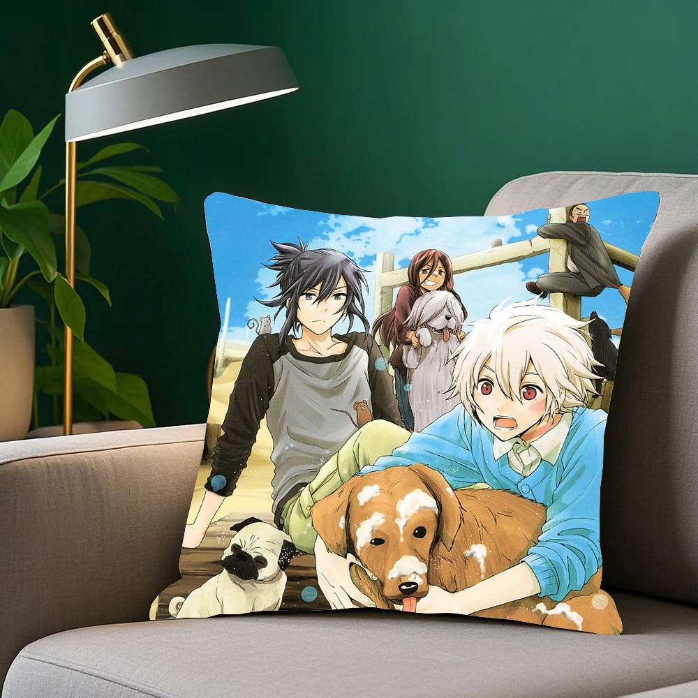 NO.6 Anime Pillow Case Fashion Square Pillowcase Bedroom Sofa Room Ins Decoration Leisure