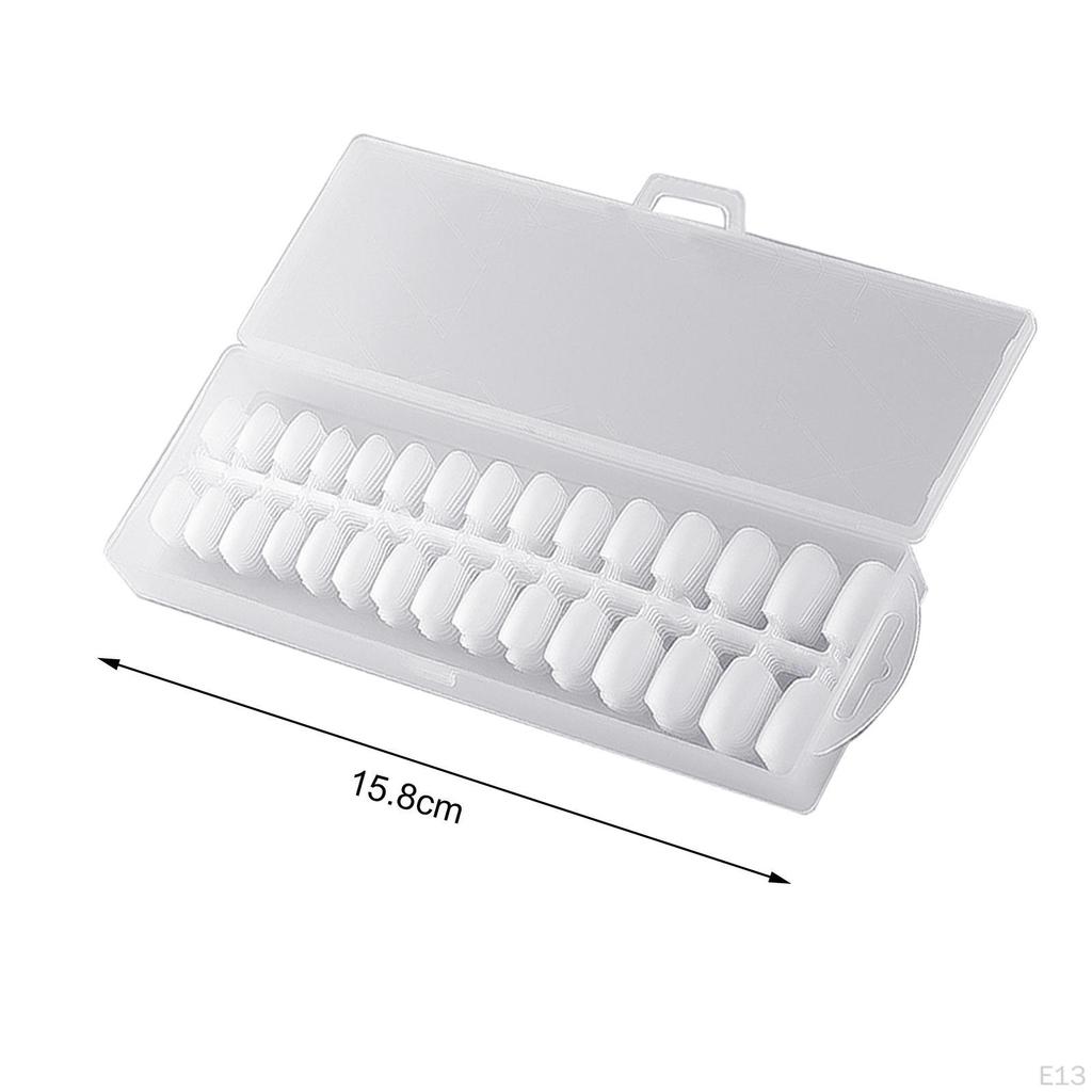 240 Pieces Clear Fake Nails Artificial French Tips for Party Stage performance DIY