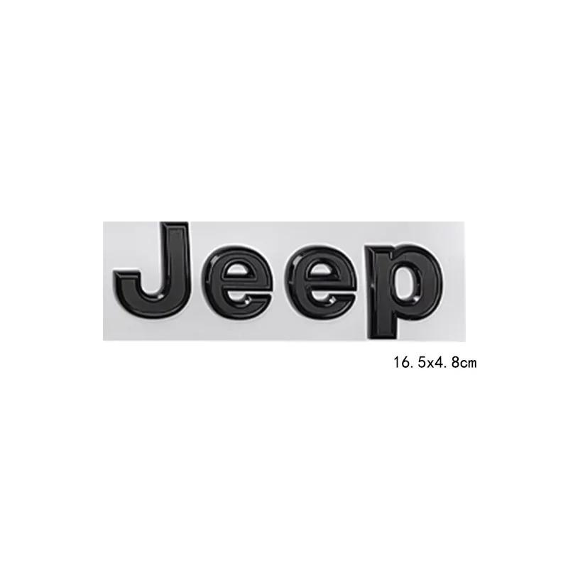 New16.5cm Car Side Body Trunk Sticker Badge for JEEP Logo Wrangler Grand Cherokee Compass Renegade Patriot Rubicon Liberty JK XJ