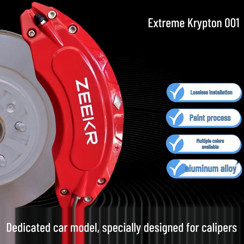 Cache d'étrier de frein en aluminium Zeekr 001 & 007 - Accessoire de modification et décoratif