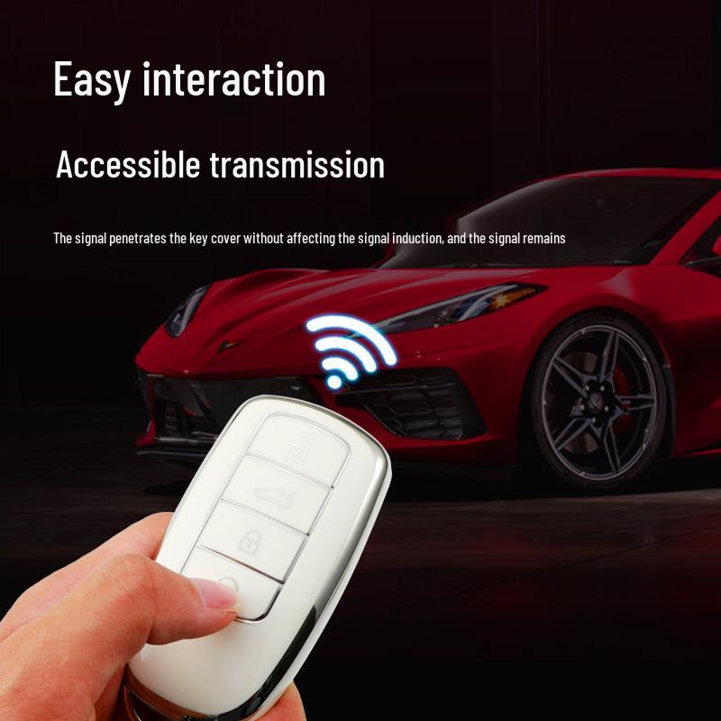 Cherry Pro Tiggo 8 Plus Car Key Cover for Kunpeng Version E+ Arrizo 5 and Ou Mengda - Women's Shell Buckle Design