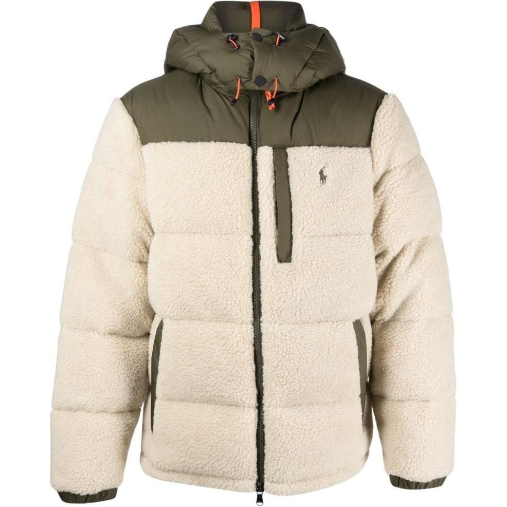 Polo Ralph Lauren Color Block Hooded Zip-Up Long Sleeve Jacket Men Jacket Green 710907559-002