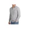 Polo Ralph Lauren Logo Embroidered Half-Zip High Neck Long Sleeve Knit Sweater Men Sweater Gray 710932304-002