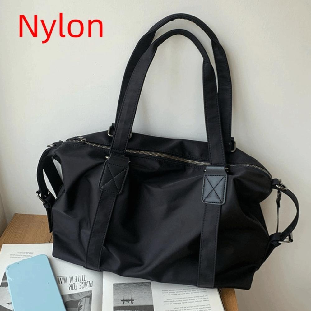 

Large Capacity Nylon Duffle Bag Casual Tote Bag Simple Shoulder Bag Travel Style 4