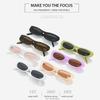 Trendy Retro Cat Eye Sunglasses Fashion Small Frame Women's Oval Sun Glasses Shades for Women