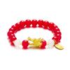 Lucky Beads Dragon Bangle Elastic Zodiac Hand Chain Aesthetic Loong Beaded Bracelet  Couple