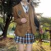 Japanese Style Mid-Length JK Uniform Blazer Set for Female Students - Spring & Autumn