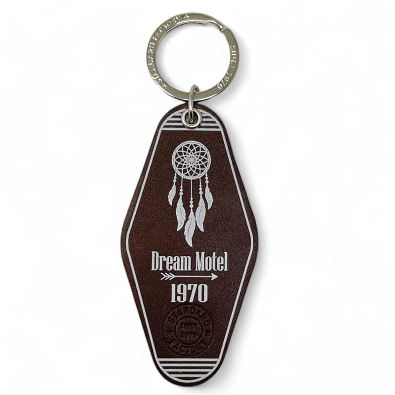 

[Standard Factory] motel Hotel key ring genuine leather key ring men s ladies mkr-013 (chocolate)