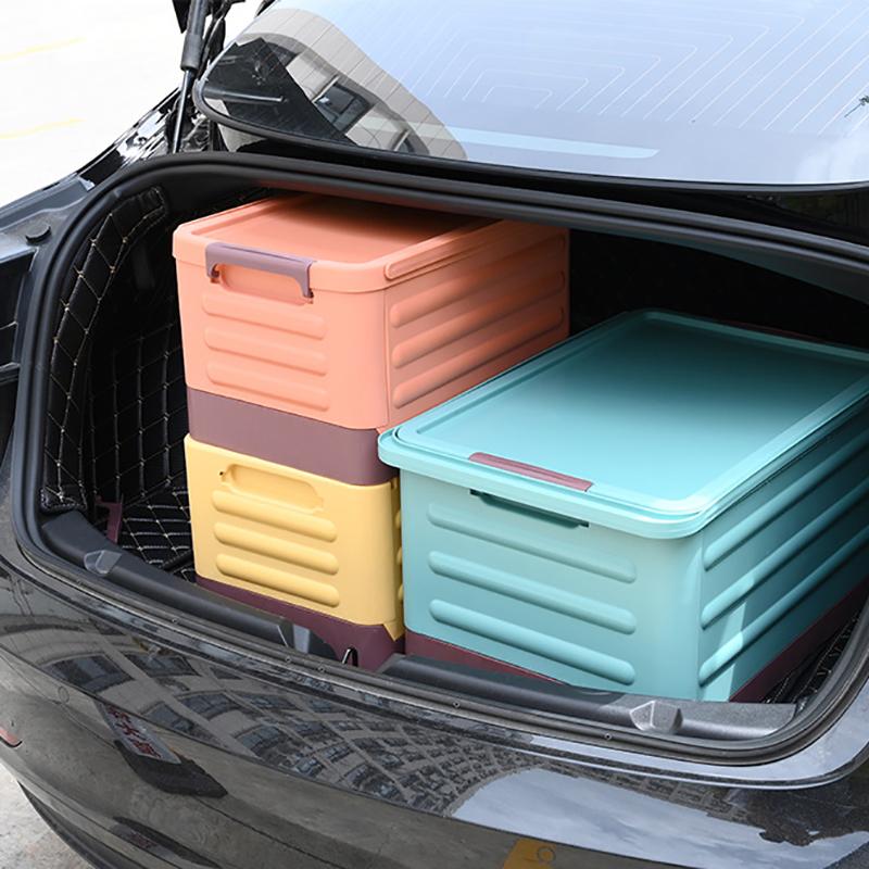 Removable Storage Box Folding Storage Box Multifunction Foldable Organizer Container Plastic Sundries Storages Supplies Organizer Box with Lid